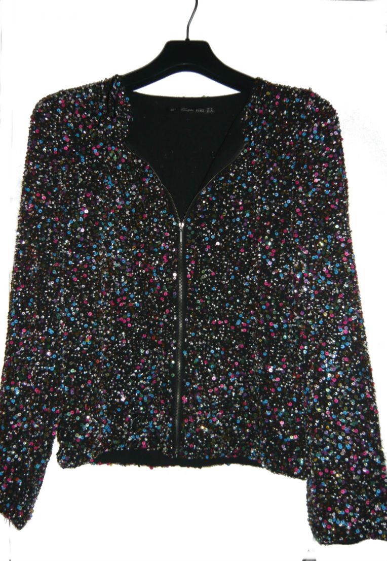Blouson multicolore sequins Zara